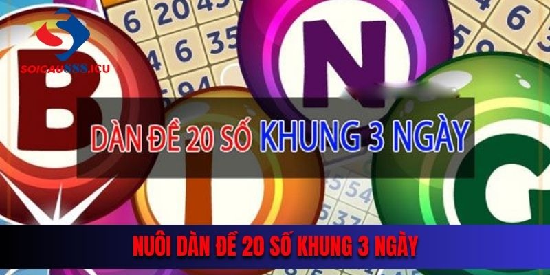 Nuôi dàn đề 20 số khung 3 ngày